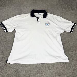 Vintage Sydney 2000 Olympics Shirt Mens XL White Polo Bonds Torch Relay Running
